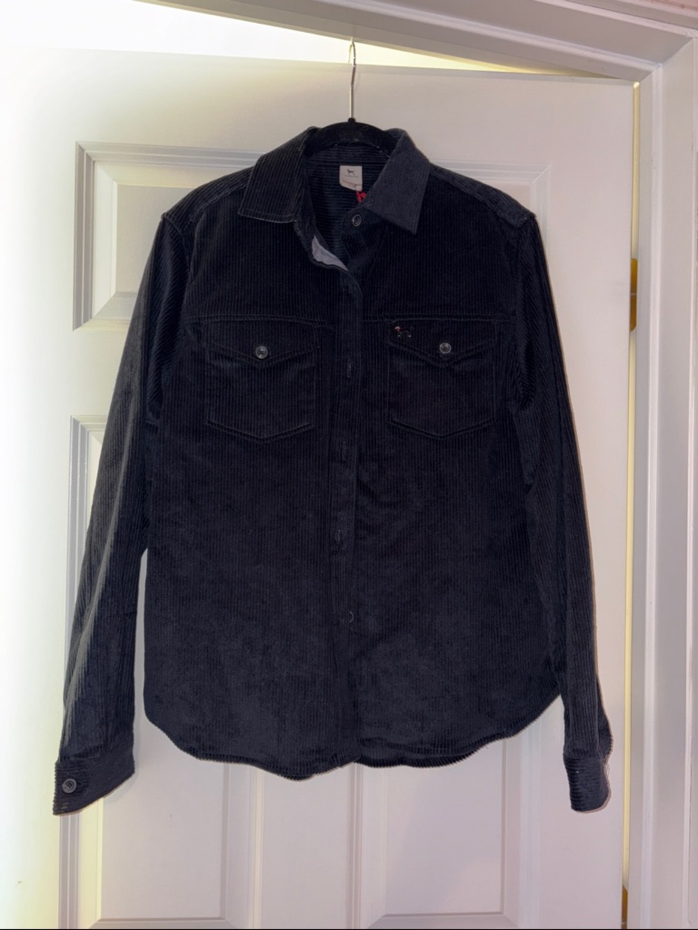 The Black Dog Black Corduroy Shirt Jacket